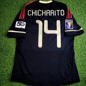 Chicharito Mexico 2011 GOLD CUP FINAL Soccer Away Jersey Shirt M SKU# V31526